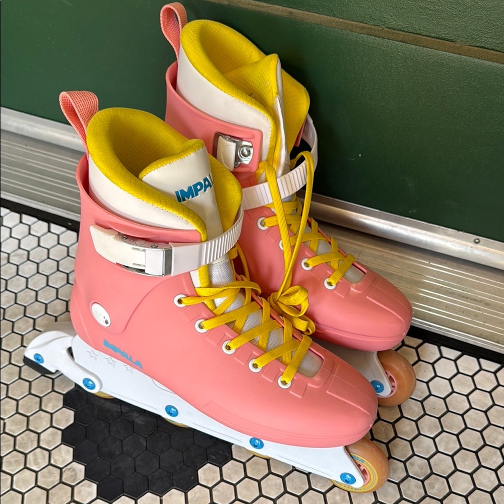 Impala Pink & Yellow Stardust Rollerblades